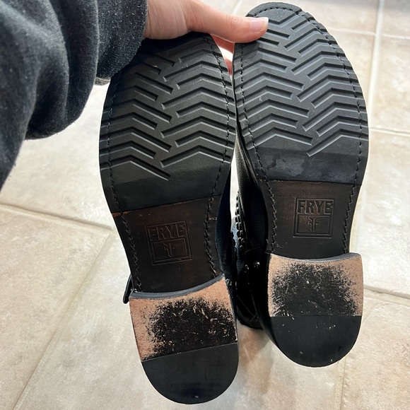 Frye Black Leather Studded Boots - Picture 7 of 9